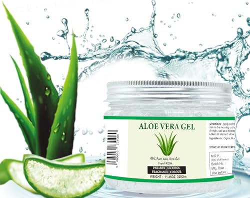 Raslok 99% Pure Aloe Vera Gel 11.46 oz - Face & Hair Moisturizer