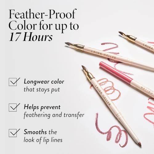 Laura Geller Rose Featherproof Longwear Lip Liner - Smudge-Proof & Defines Lips