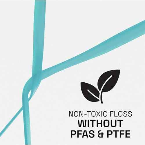 REACH¢ç ULTRACLEAN ULTRABLAST, Cool Mint Dental Floss, Plaque Remover for Teeth, Shred Resistant, Waxed, Easy on Gums & Teeth, Fresh Breath, Oral Care, PFAS Free, for Adults & Kids, 3 PK, 25 YD