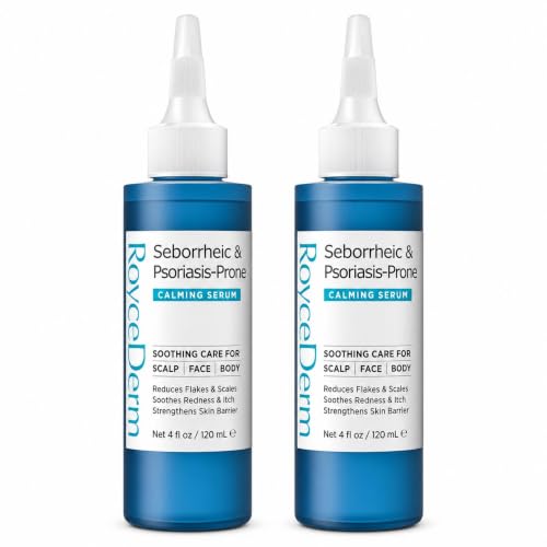 Roycederm Calming Serum 2 Pack - Lightweight Skin & Scalp Care for Dry & Sensitive Skin
