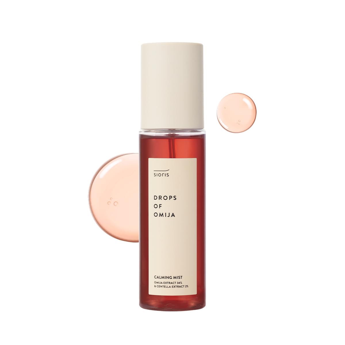 SIORIS Drops of Omija Calming Mist (3.38 fl. oz) features 34% organic Omija, calming The skin, rejuvenating skin, and controlling sebum with mild acidity for a healthy skin