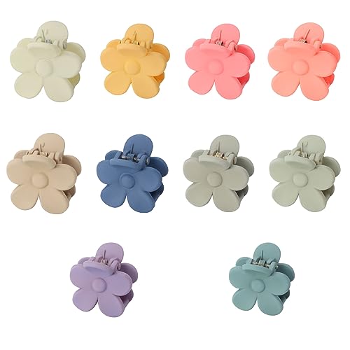 MHDGG 10Pcs Small Bow Hair Claw Clips for Wome,Sweet Bow Clips Decorative Hair Accessories for Women Hair Barrettes Hairclips Headpieces Non Slip