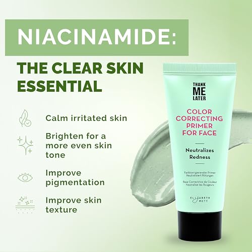 Elizabeth Mott Color Correcting Face Primer - Green CC Cream, 30g