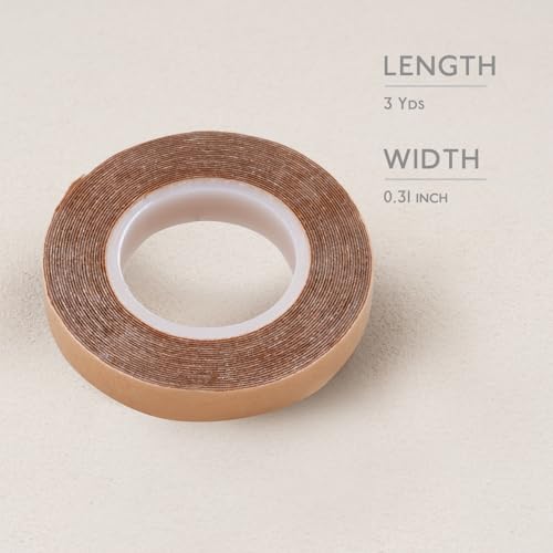 Hair Extension Tape Roll Double Sided, No Residue, 3 Yards