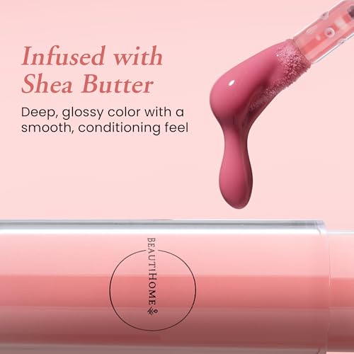 Vegan Lip Gloss with Shea Butter - High Shine & Non-Sticky