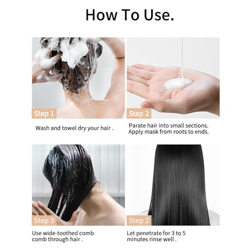 Kastu Deep Repair Hair Mask for Dry Damaged Hair - All Hair Types, Paraben-Free
