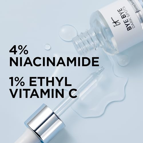 IT Cosmetics Skin Plumping Skincare Bundle ? Hydrating + Smoothing Face Serums ? Includes Bye Bye Lines 1.5% Hyaluronic Acid Serum + Bye Bye Dark Spots 4% Niacinamide Serum
