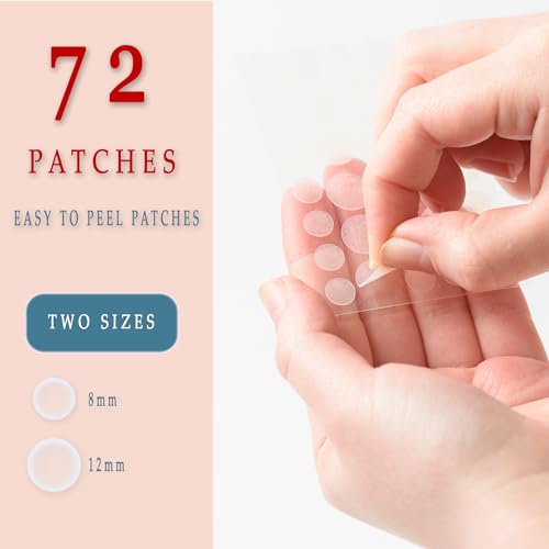Pimple Patches - Pack of 72 Pimple Patches for Face with Triple Oil Infusion, Acne Patches for Face with Salicylic Acid, Tea Tree Oil & Centella Oil, Zit Patches