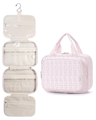 Narwey Hanging Toiletry Bag for Women – Travel Makeup Organizer