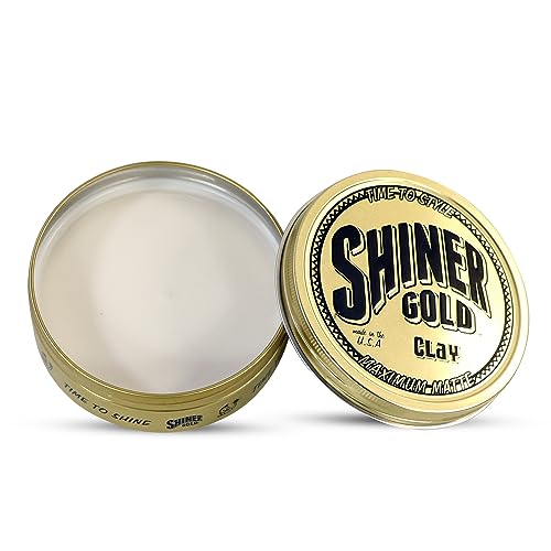 Shiner Gold Clay Pomade | Strong Hold Matte Finish | 3.5oz