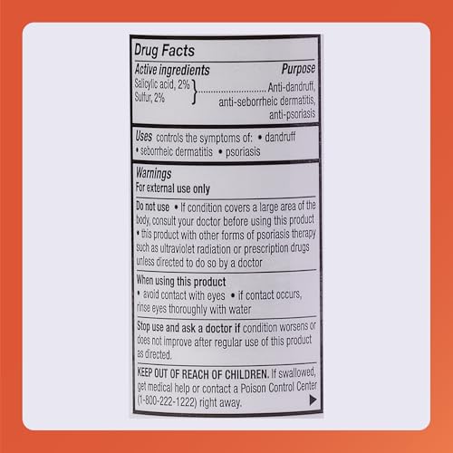 Rugby Sebex Medicated Dandruff Shampoo for Women and Men - 2% Sulfur and 2% Salicylic Acid Anti-Dandruff Shampoo - Helps With Symptoms of Seborrheic Dermatitis and Psoriasis - 4 Oz. (10 Pack)