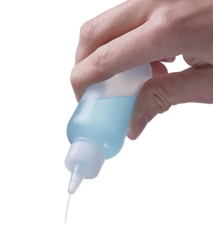 2 oz Plastic Squeeze Bottles with Yorker Caps, Pack of 2