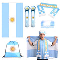Argentina Soccer Fan Support Kit - 6-Piece Accessory Set