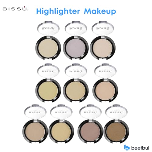 Bissú Powder Highlighter – 10 Shades, Silky Formula, 4.5g