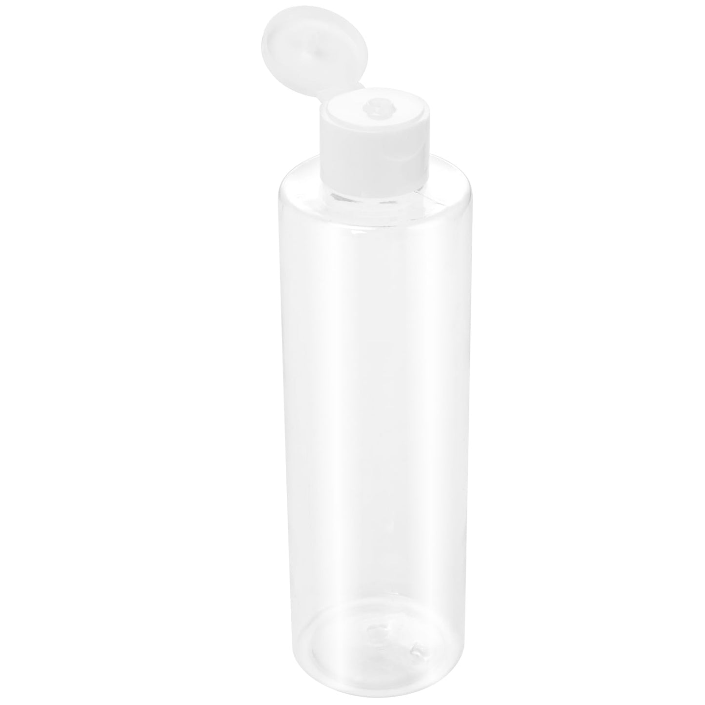 ZEONHAK 30 Pack 8oz / 250ml Clear Plastic Empty Bottles, Plastic Travel Bottle with Flip Cap, Portable Refillable Containers for Shampoo, Lotion, Liquid Body Soap, Cream, Toner and Other Liquids