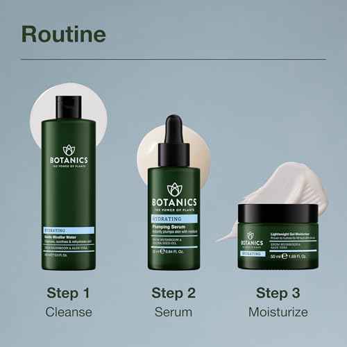 Botanics Lightweight & Hydrating Face Moisturizer for Women & Men - Gel Facial Moisturizer for Dry Skin - Enriched with Snow Mushroom & Aloe Vera - Vegan & Cruelty-Free 48-Hour Hydration (1.69 Fl Oz)