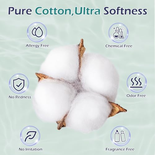 Disposable Face Towel, Clean Towel, Extra Large 12" x 10", Soft Dry Wipe Face Wash, Makeup Remover, Biodegradable Towelette for Sensitive Skin 160 Count (2 Pack)