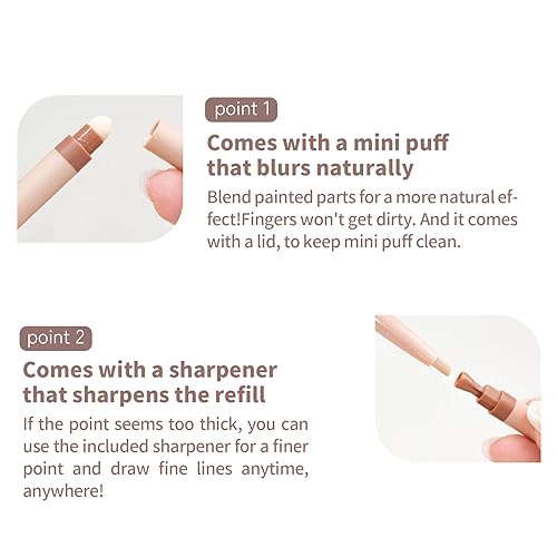 MilleF?e MilleFee Tears EyeBag Pencil Liner Undereye Highlighter Eyeshadow Stick (043 Shine Sugar Vanilla)