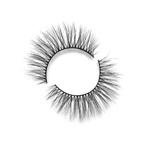 Lilly Lashes Luxury Synthetic LITE False Eyelashes, Full Length Lash Extension 16mm, Cat Eye Look, Natural Volume & Flare Shape, Reusable Fake Lashes 15x, Lash Glue not Included (Radiant)