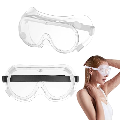 Eyelash Shower Goggles Protector - 2 Pack Adjustable