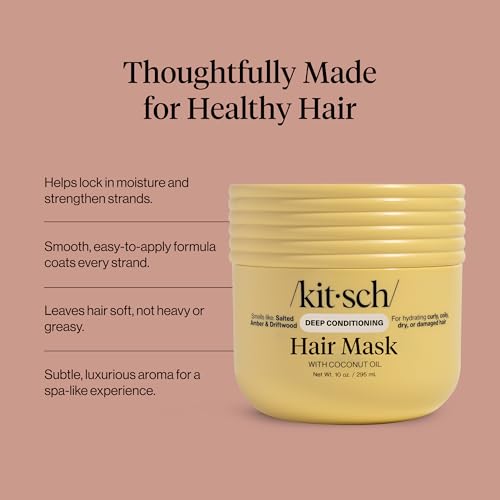 Kitsch Moisturizing Coconut Oil Hair Mask for Damaged & Dry Hair - 10 oz