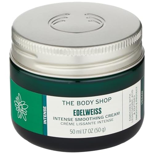 The Body Shop Edelweiss Intense Smoothing Cream ? Nourishing Day Cream ? Moisturizes and Hydrates Skin ? Vegan ? 50ml