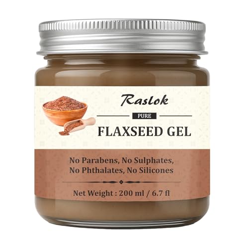 Raslok Flaxseed Hair Gel for Curl Definition & Hydration - 6.7 fl oz