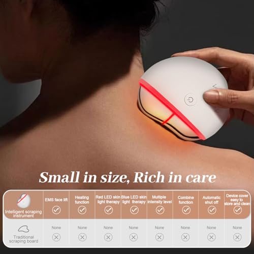 AVORLA LED Gua Sha Facial Toning Device with Heat & Microcurrent for Anti-Aging & Skin Firming