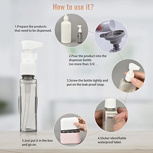 Bpluma Travel Bottles - Leak Proof Toiletry Containers, TSA Approved
