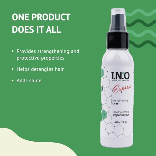 Earthly Body Inside Out Haircare Strengthening Express Spray - 4 fl oz - Strengthens, Detangles & Adds Shine - Vegan & Cruelty Free