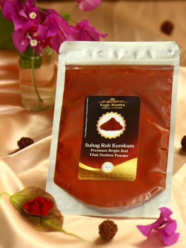 Yogic Mantra Kumkum Powder 100g - Bright Red Sindoor