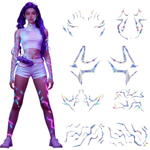 Fantasy Hunter Full Body Tattoo Set - 8 Waterproof Sheets