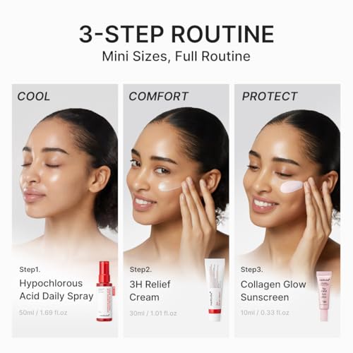 Medicube Summer Skincare Travel Kit | HOCl Spray, Relief Cream & SPF 50