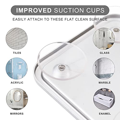 Ettori Shower Mirror Fogless for Shaving and Shower Squeegee for Glass Doors