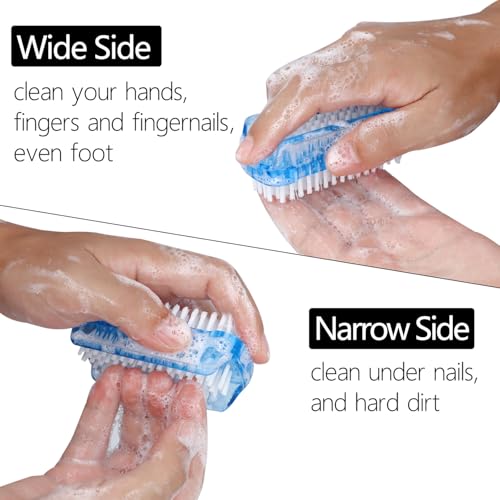 Two-Sided Nail Brush Set for Deep Cleaning - 4 Pack