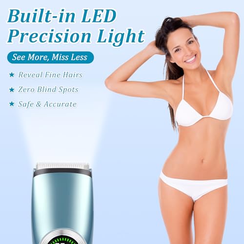 Yinnovay 2-in-1 Electric Razor for Women with Digital Display