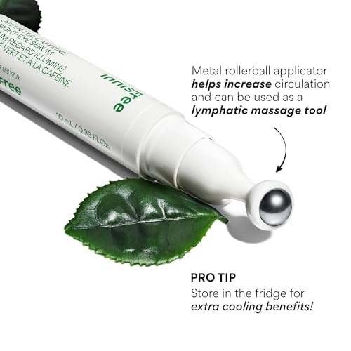 Innisfree Green Tea Caffeine Eye Serum with Cooling Roll-On