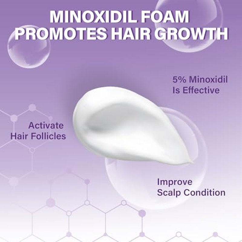 5% Minoxidil Foam for Women Hair Growth - 3 Pack