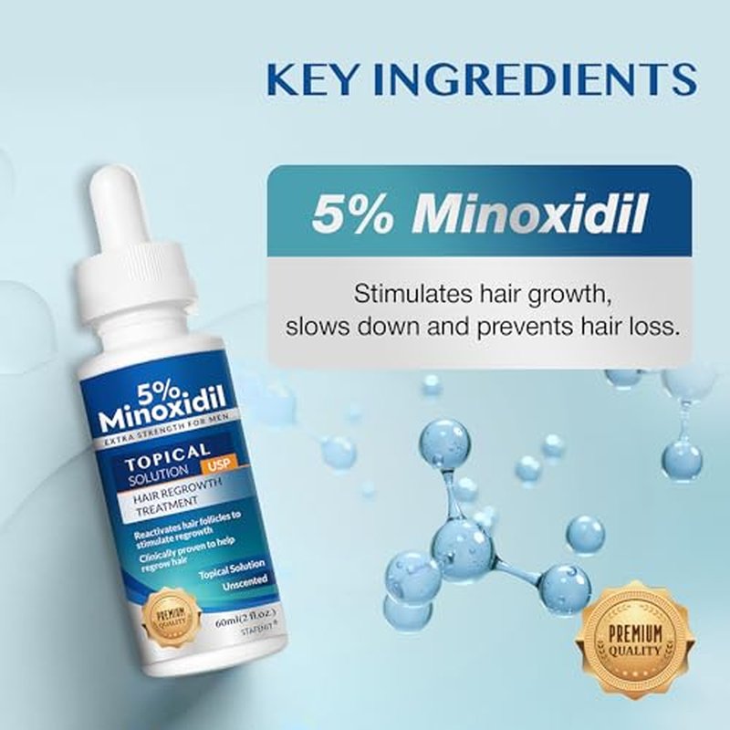 5% Minoxidil Hair Growth Serum for Men & Women 180ml