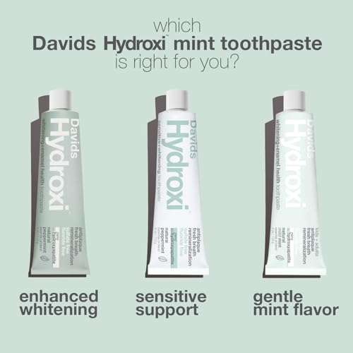 Davids Nano Hydroxyapatite Toothpaste - Sensitive Whitening Peppermint 4oz