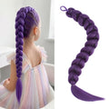 Purple Braided Ponytail 26 Inch Pre-Styled Hair Extension