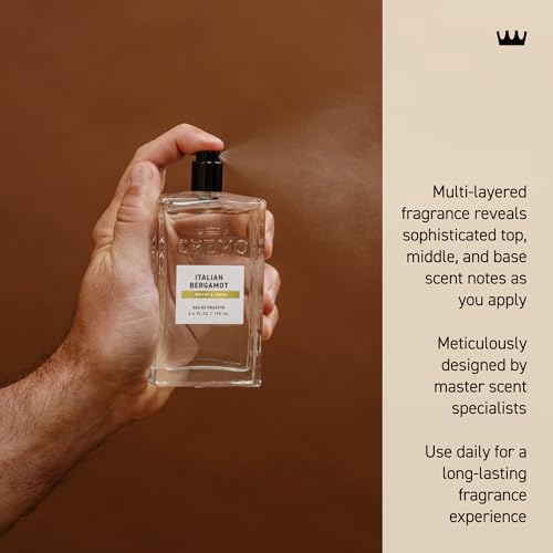 Cremo Italian Bergamot Men's Cologne Gift Set – 3-Piece