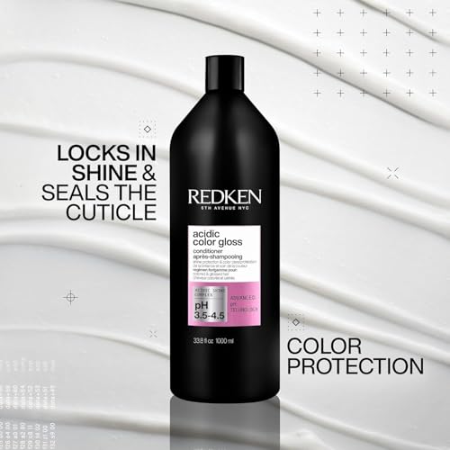 Redken Acidic Color Gloss Conditioner - Color Protection & Vibrancy, Salon-Grade Hair Shine, For Color-Treated Hair