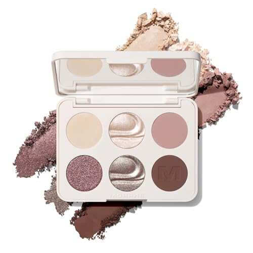 Morphe ChromaPlus 6-Pan Eyeshadow Palette - High Pigment Neutral Shades