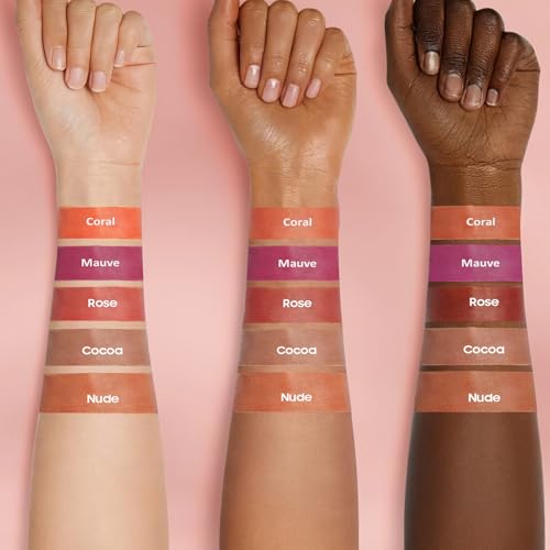 OETUIOW Lip Stain Peel Off - Lip Gloss Long Lasting and Waterproof Non-Stick Cup, Highly Pigmented Color Lip Makeup, Transfer-proof Lip stain for Women (Cocoa)