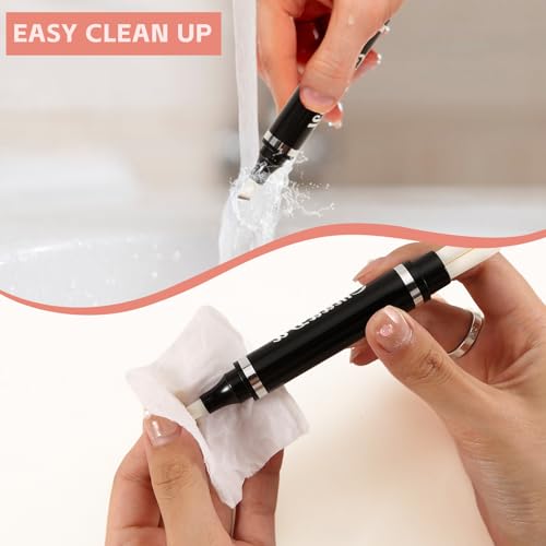 Boobeen Makeup Remover Pen - Precision Corrector for Eyeliner, Eyebrow, Mascara and lipstick Coverup, Travel-Friendly Gentle Formula