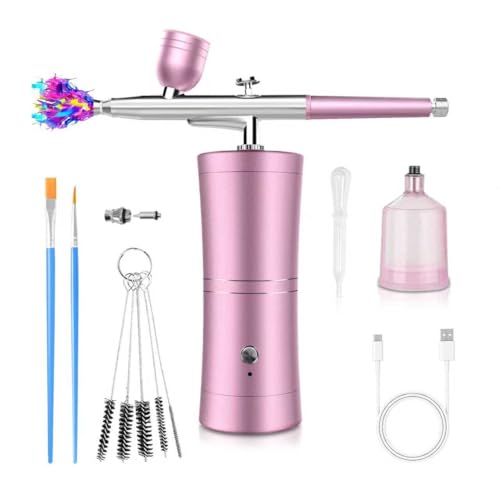 Cordless Airbrush Kit with Compressor | 0.3mm Nozzle