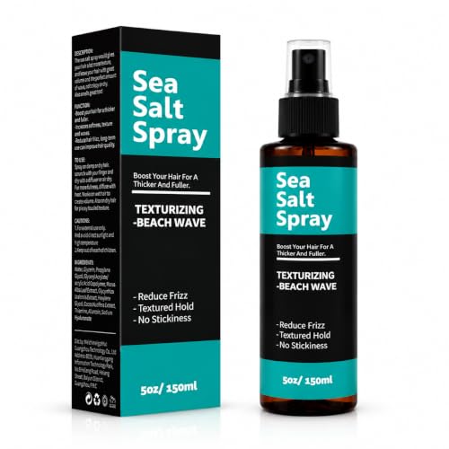 Hydrating Sea Salt Spray for Hair – Beach Waves & Anti-Frizz, 5 fl oz