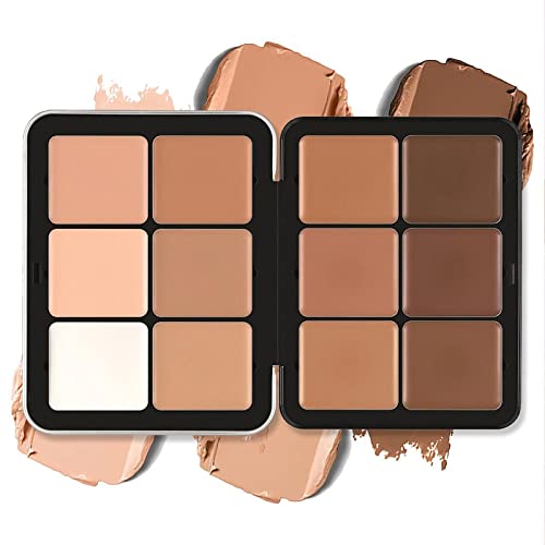 SURORAIN 12-Color Professional Concealer Palette for Full Coverage & Long-Lasting Makeup