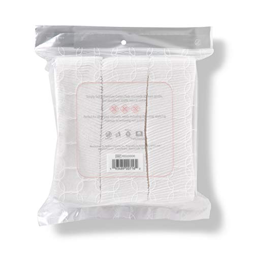 Simply Soft Premium Cotton Pads, 100% Natural and Lint-Free Cotton, Hypoallergenic (330 Count)